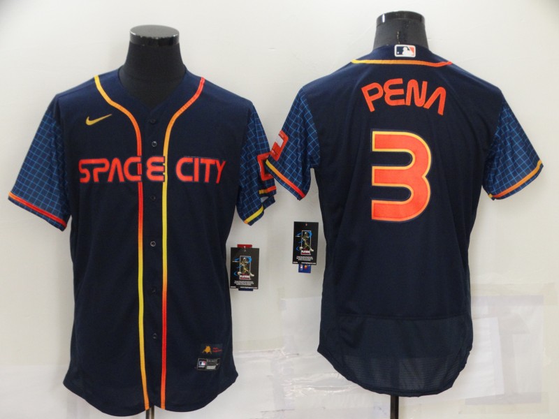 Astros 3 Jeremy Pena Navy Nike 2022 City Connect Flexbase Jerseys,We sell and wholesale Astros 3 Jeremy Pena Navy Nike 2022 City Connect Flexbase Jerseys on line form chian!